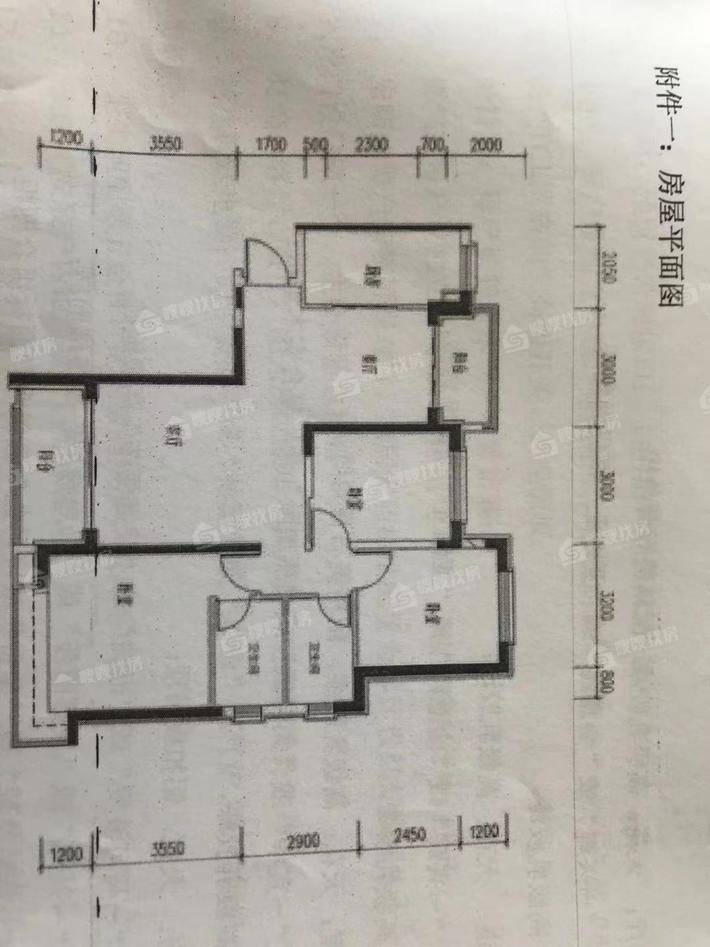 恒大城（商品房）3室2厅2卫141㎡