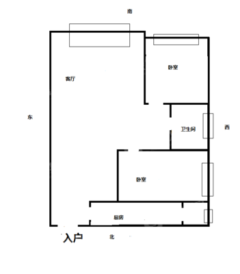 锦绣城（一区）2室2厅1卫94㎡