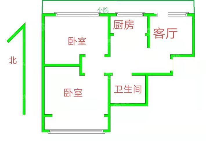 世纪家园2室2厅1卫87㎡