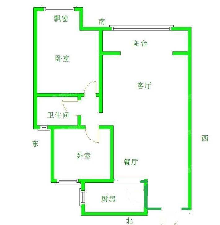 荣盛香堤荣府2室2厅1卫87㎡