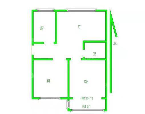 运河小区2室2厅1卫85㎡
