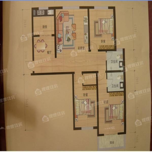 凤凰城（A区）3室2厅2卫137㎡