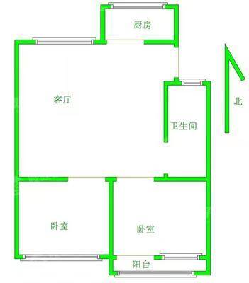 五栋楼（署西街新）2室2厅1卫82㎡