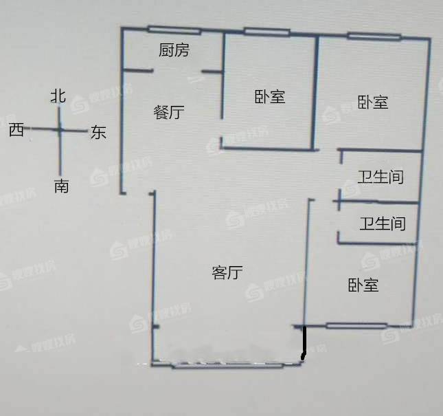 太阳89点青春家园3室2厅2卫111㎡