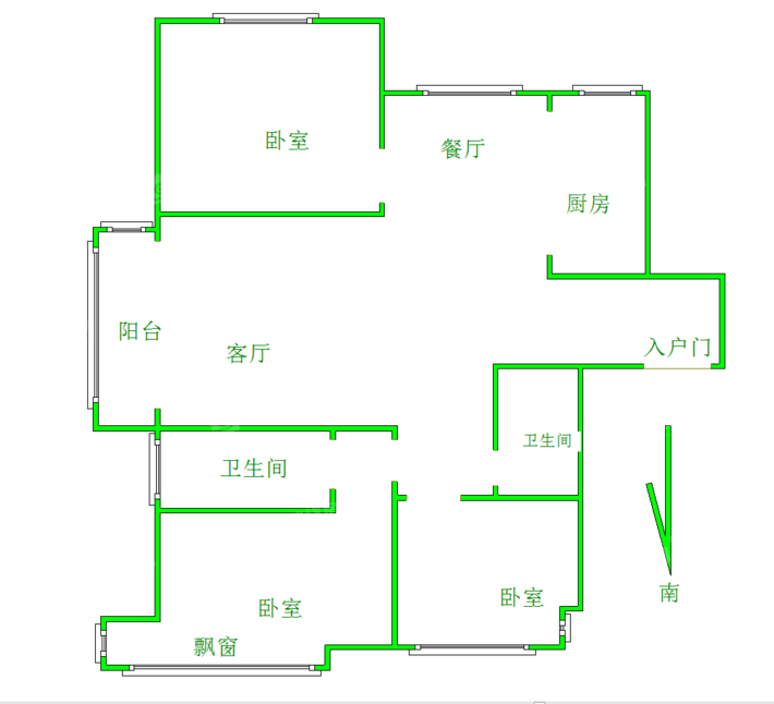 荣盛香堤荣府3室2厅2卫118㎡