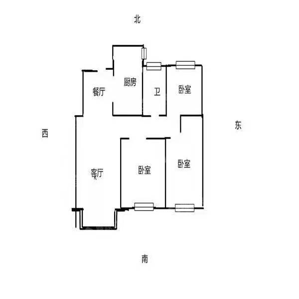 泰享嘉府二期3室1厅1卫92㎡