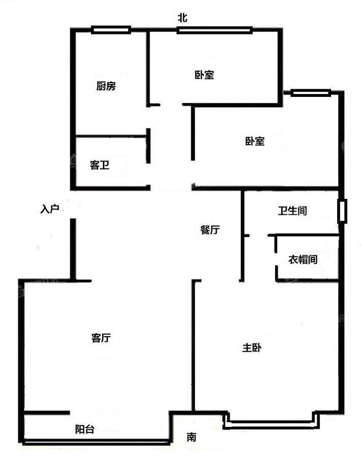 万和城国际广场B区13室2厅2卫119㎡