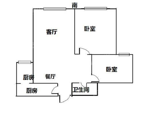 御水花园东区2室2厅1卫93㎡