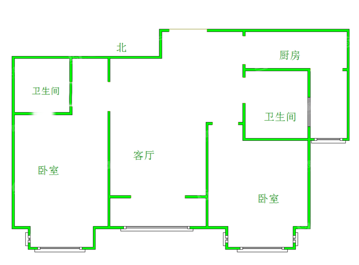 果品宿舍3室1厅1卫85㎡