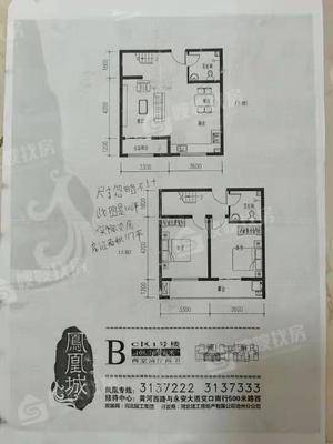 凤凰城（C区）2室2厅2卫116㎡