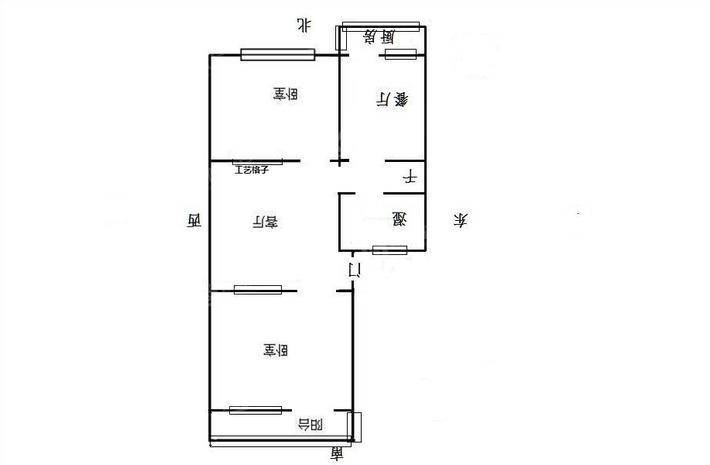 电厂宿舍2室1厅1卫69㎡