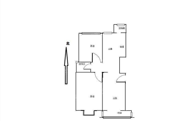 北郡小区（E区）2室2厅1卫119㎡