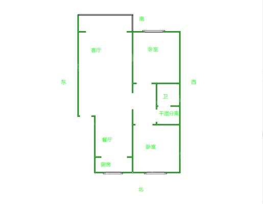 建设小区2室2厅1卫102㎡