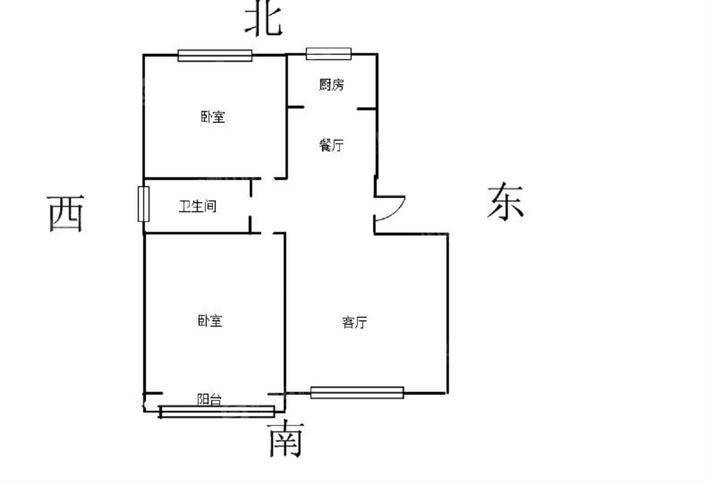 晨曦花园2室2厅1卫94㎡