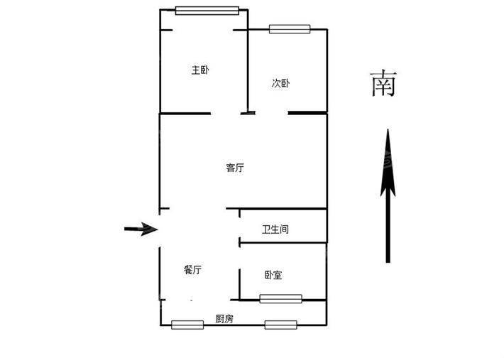 二牌楼小区3室1厅1卫84㎡