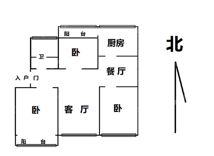 警苑小区3室2厅1卫120㎡