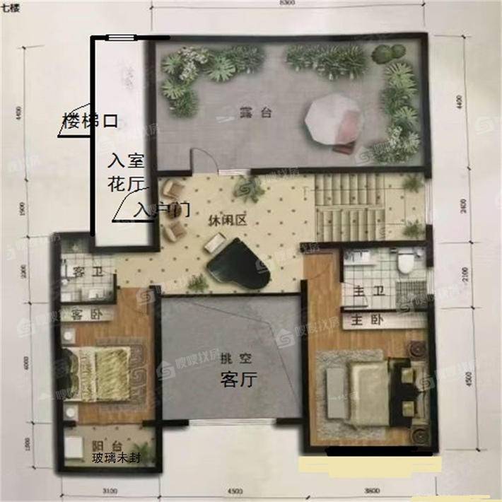 罗湖英郡5室3厅3卫256㎡