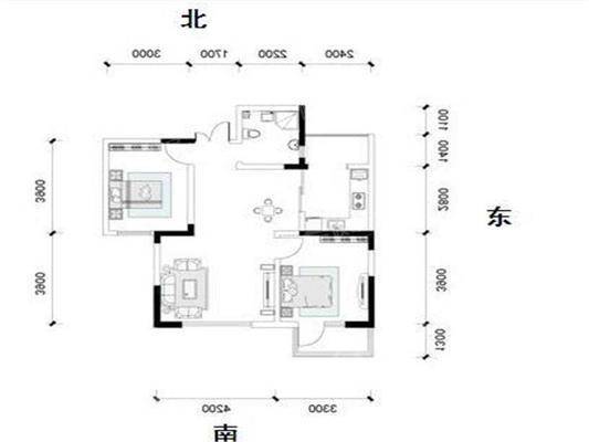 阳光国际2室2厅1卫97㎡
