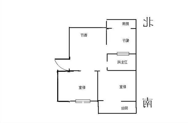 团结北区2室2厅1卫73㎡