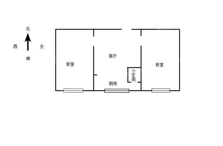 一塑小区2室1厅1卫53㎡