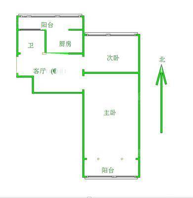 炼油厂第二生活区2室1厅1卫58㎡