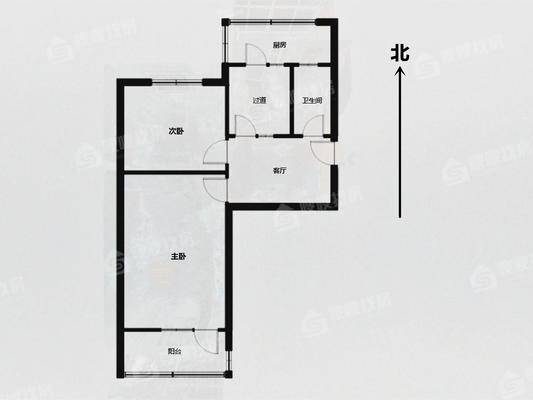 炼油厂第二生活区2室1厅1卫58㎡