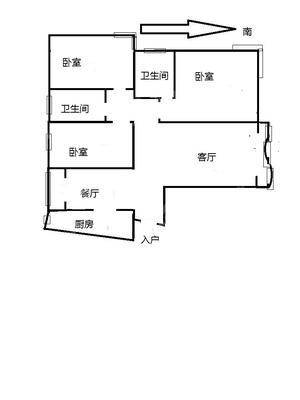 宝鼎花园一期3室2厅2卫131㎡