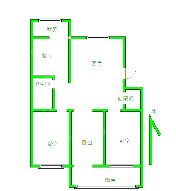 幞园新村3室2厅2卫118㎡