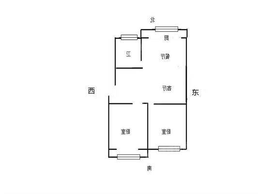 广信小区2室2厅1卫88㎡