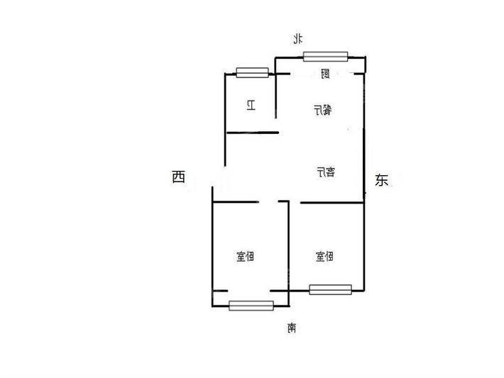 广信小区2室2厅1卫88㎡