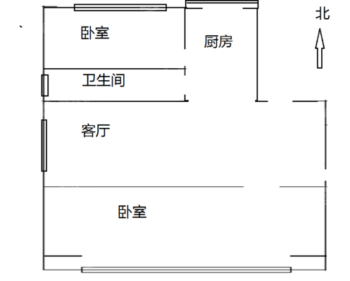 银领家园2室1厅1卫76㎡