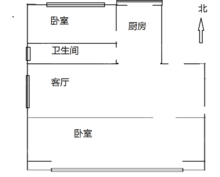 银领家园2室1厅1卫76㎡