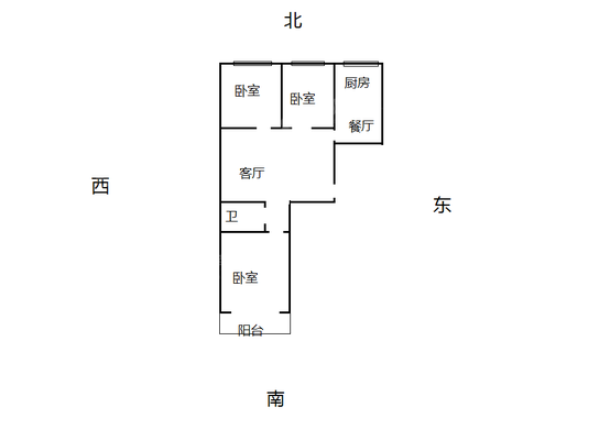 东方世纪城3室2厅1卫103㎡