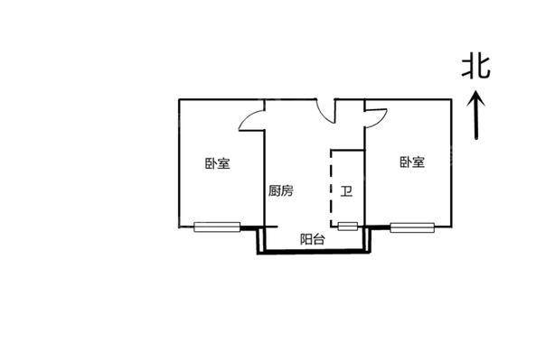 东塑家属区（东西院）2室2厅1卫52㎡