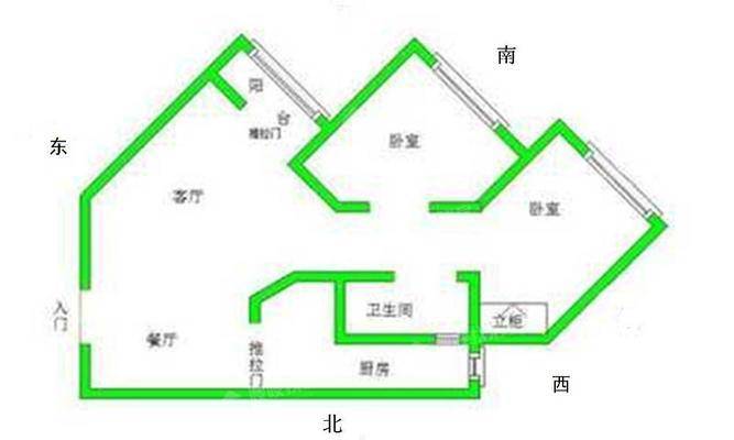 石化新村沧炼2室1厅1卫77㎡