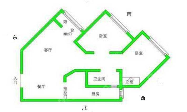 石化新村沧炼2室1厅1卫77㎡