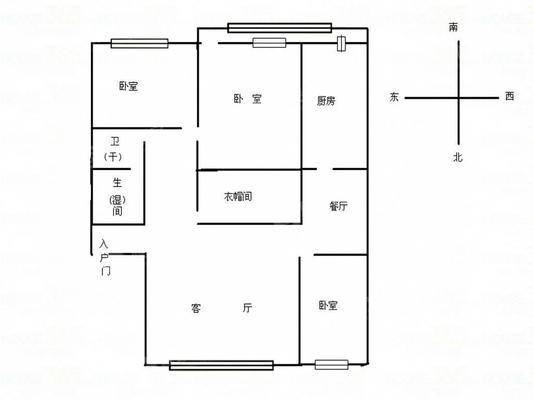 老八中宿舍楼（八中安置楼）3室2厅1卫123㎡