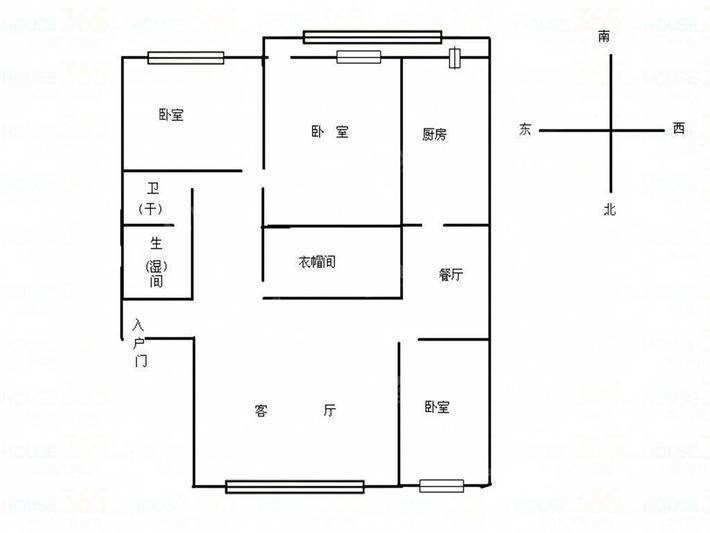 老八中宿舍楼（八中安置楼）3室2厅1卫123㎡