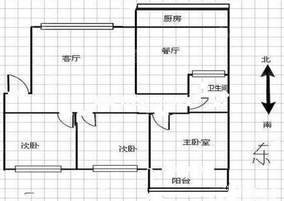欣园小区3室2厅1卫121㎡