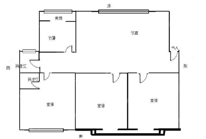 恒泰花园A区3室2厅1卫130㎡