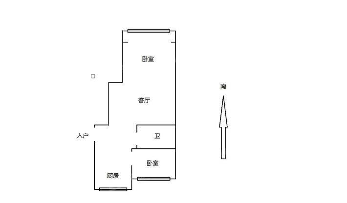 时代嘉园南区2室2厅1卫68㎡