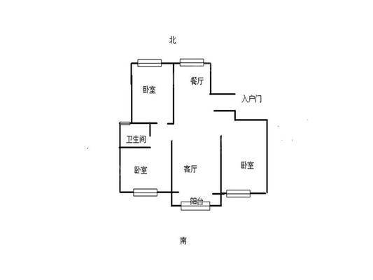 花语馨苑3室2厅1卫123㎡