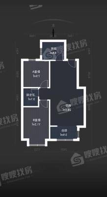 润都荣园2室2厅1卫85㎡