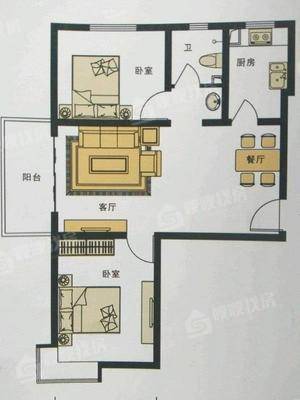 嘉禾一方一期2室1厅1卫84㎡