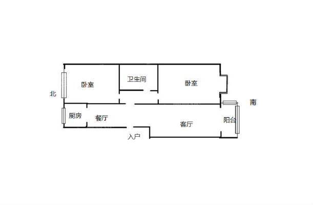 吉品花园名嘉花园二期2室2厅1卫98㎡