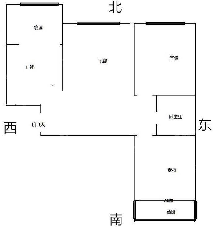 东方世纪城2室2厅1卫93㎡