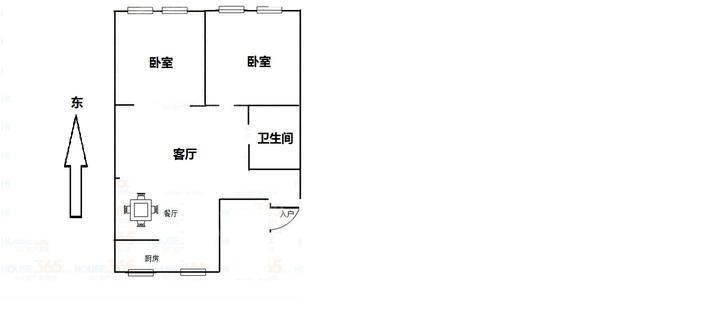 陕西营小区3室1厅1卫80㎡