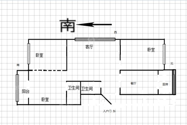 富华山庄（二期）3室2厅1卫141㎡