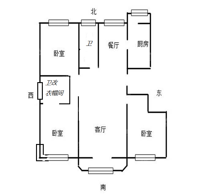 泰和世家（南区）3室2厅2卫138㎡