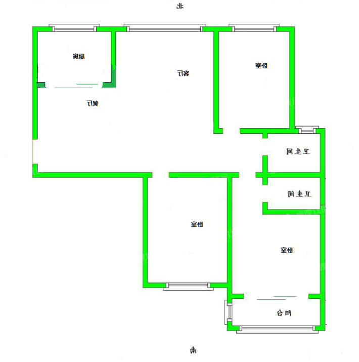 凤凰城（B区）3室2厅2卫130㎡